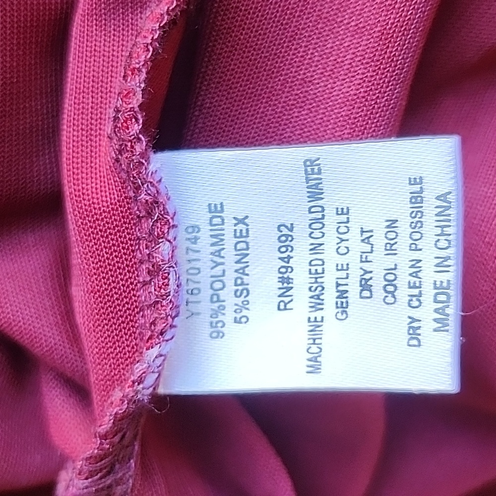 Patrizia Luca Burgundy Long Sleeve Blouse - Picture 8 of 9